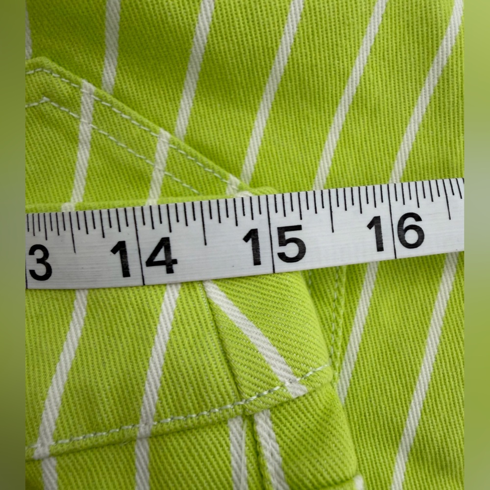 TARGET VICTOR GLEMAUD ACID LIME Striped Jeans Size 6 NWT - Picture 6 of 12